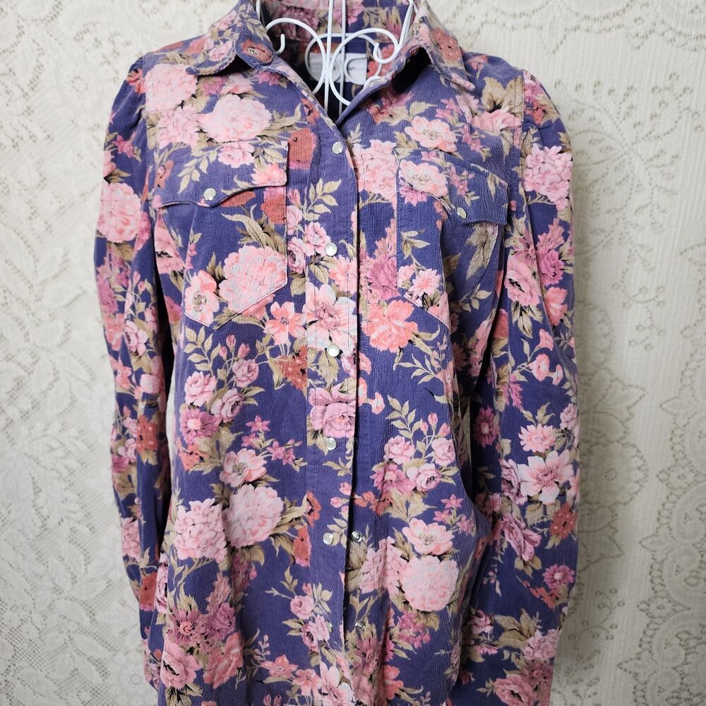 Dear John floral western button down
